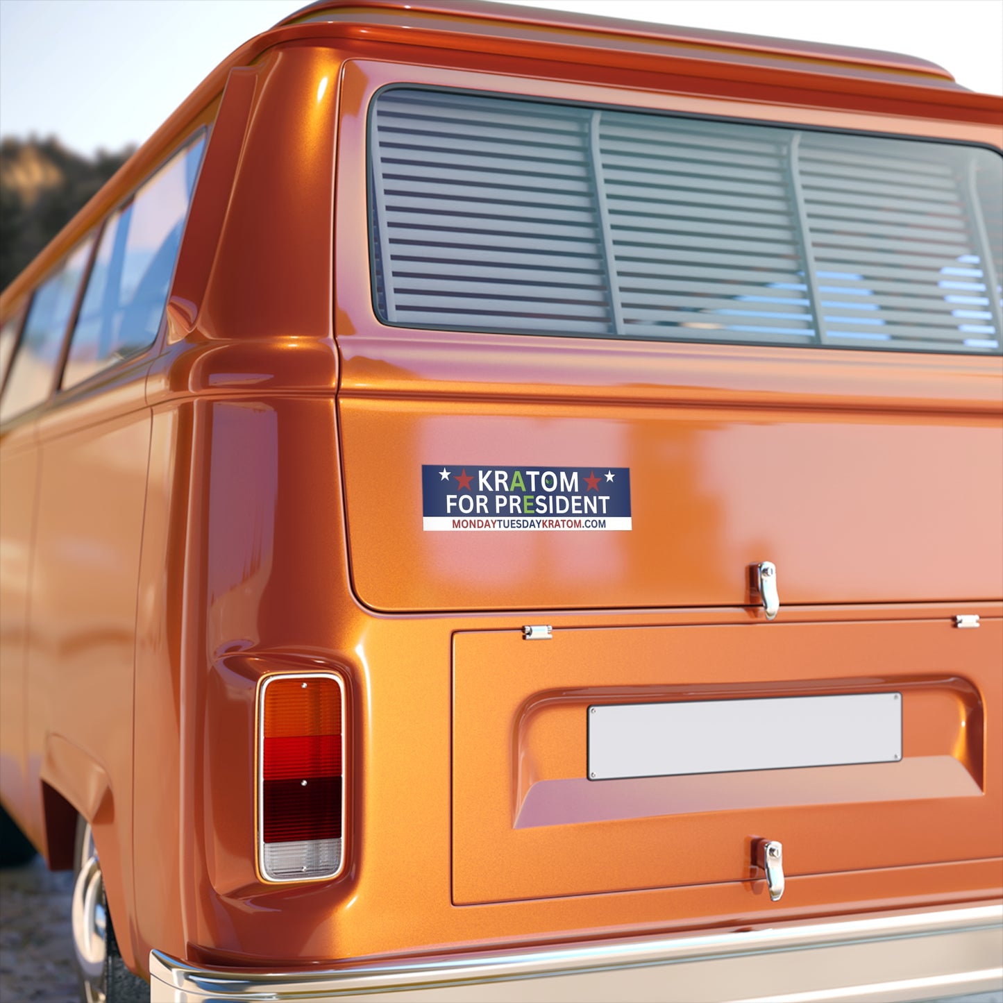 Kratom for President Bumper Sticker